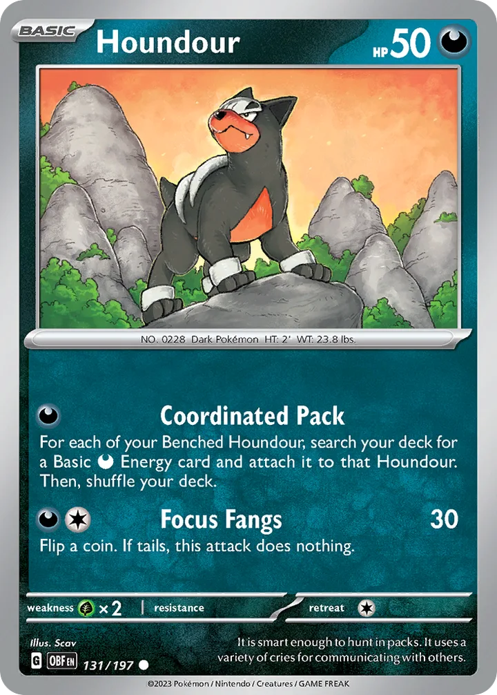 Houndour, Obsidian Flames 131/197