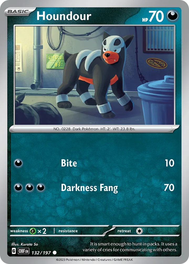 Houndour, Obsidian Flames 132/197