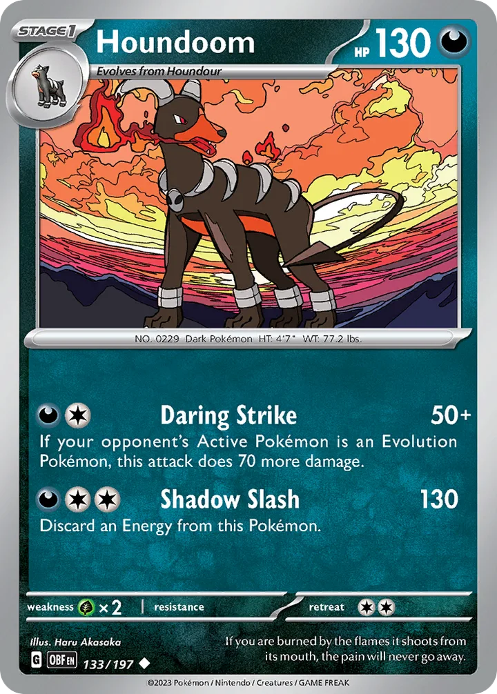 Houndoom, Obsidian Flames 133/197