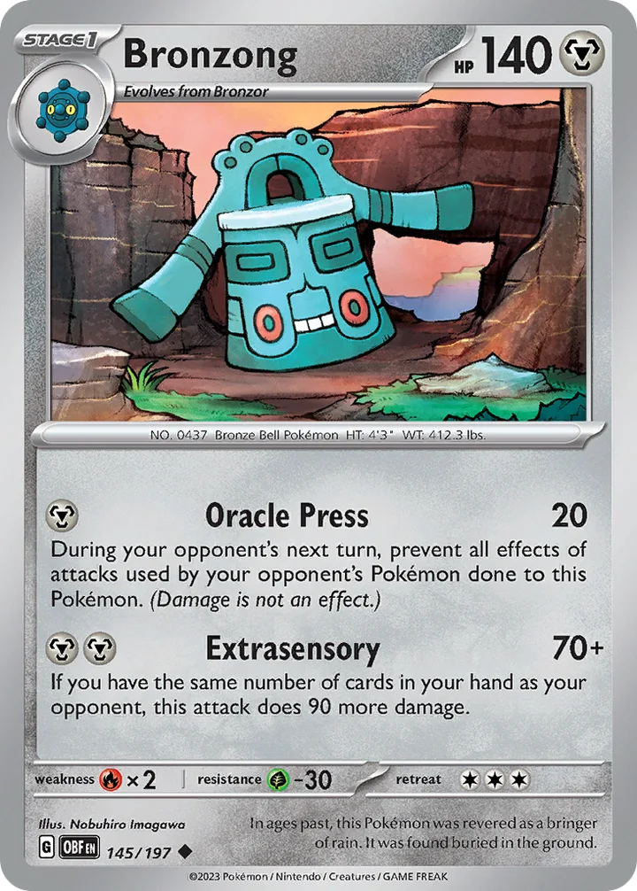 Bronzong, Obsidian Flames 145/197