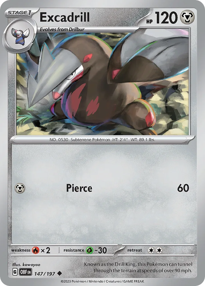 Excadrill, Obsidian Flames 147/197