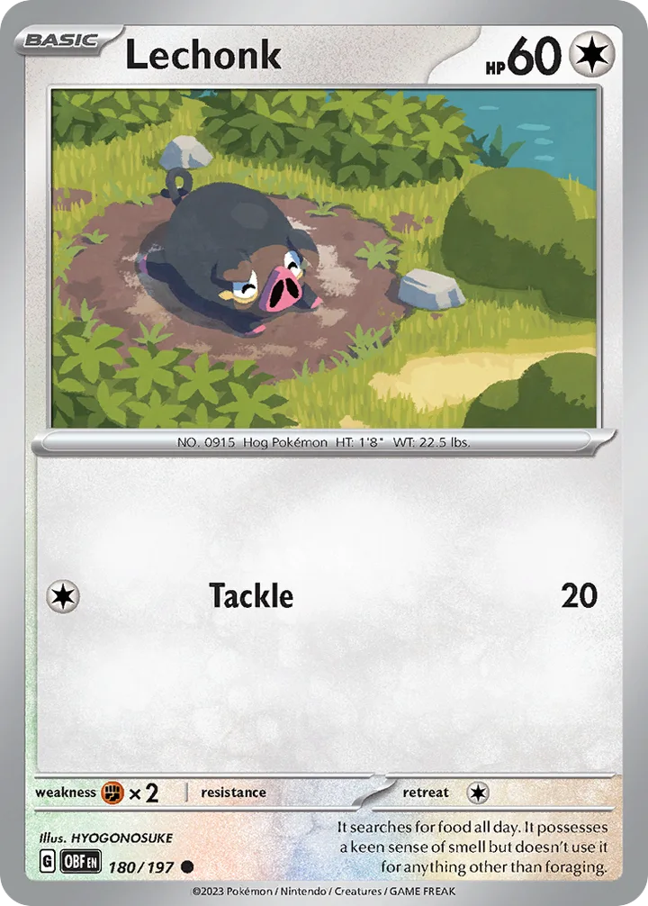 Lechonk, Obsidian Flames 180/197