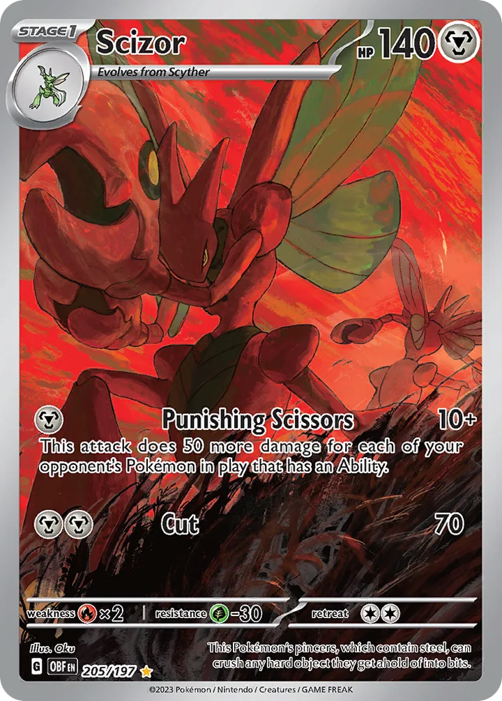 Scizor, Obsidian Flames 205/197