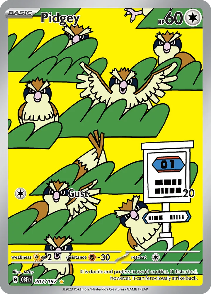 Pidgey, Obsidian Flames 207/197