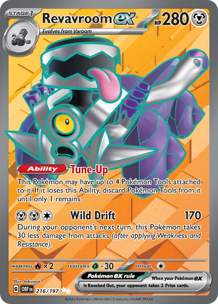 Revavroom ex, Obsidian Flames 216/197