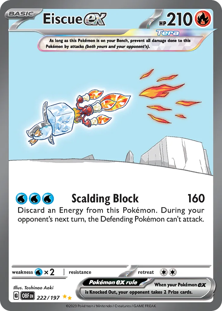 Eiscue ex, Obsidian Flames 222/197