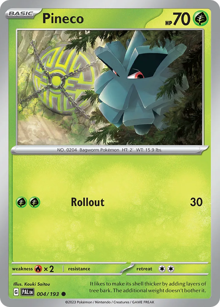 Pineco, Paldea Evolved 004/193