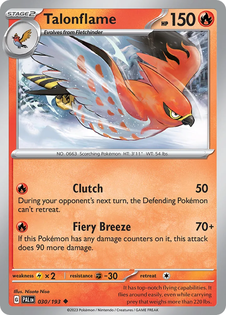 Talonflame, Paldea Evolved 030/193