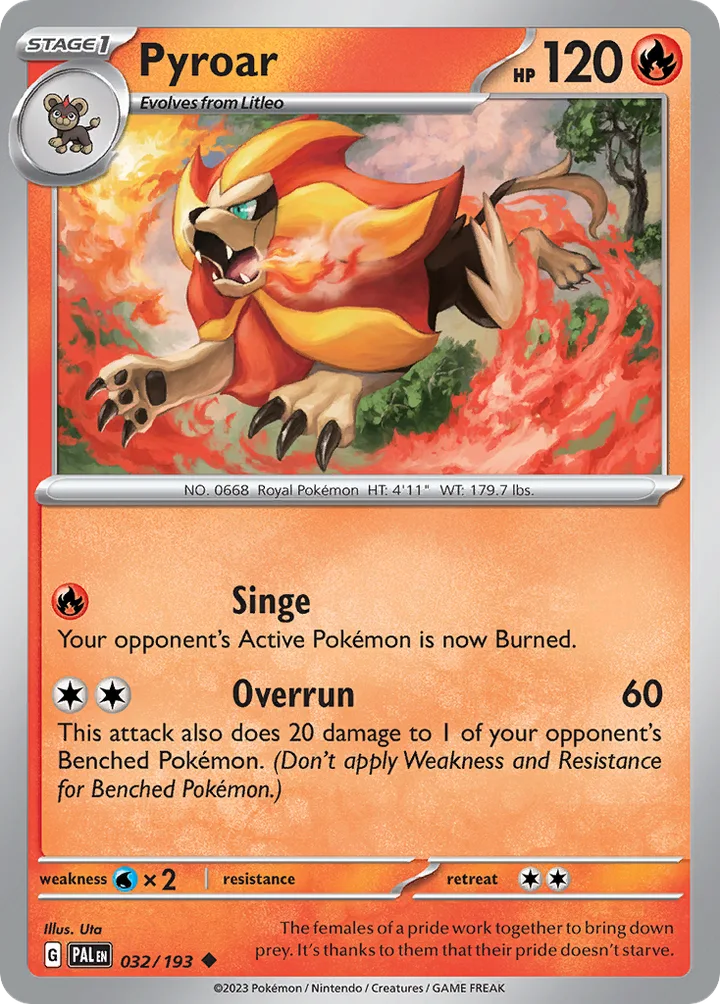Pyroar, Paldea Evolved 032/193