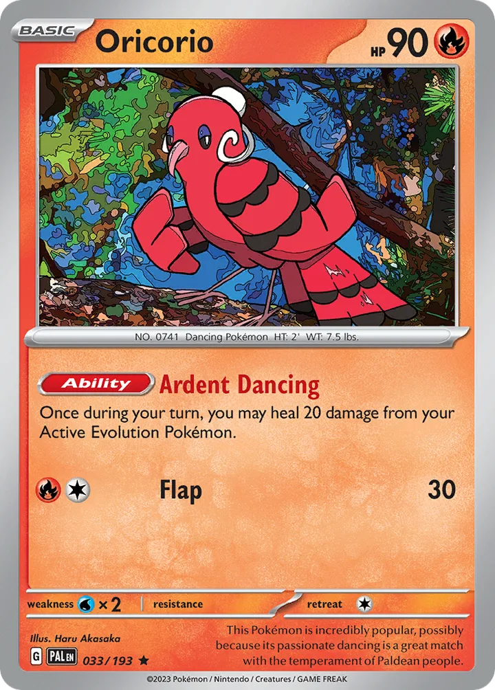 Oricorio, Paldea Evolved 033/193