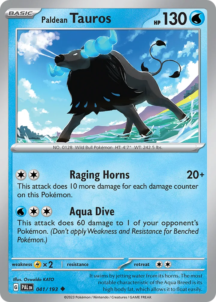 Paldean Tauros, Paldea Evolved 041/193