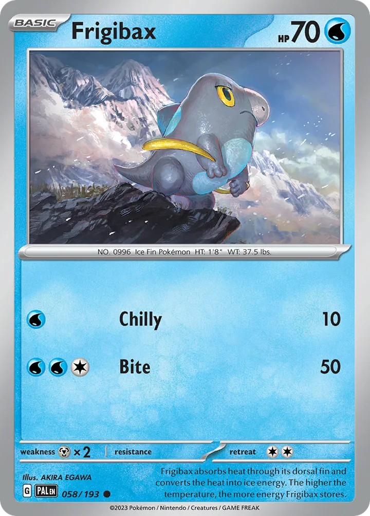 Frigibax, Paldea Evolved 058/193