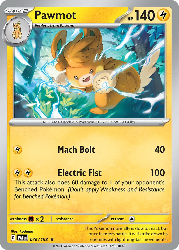 Pawmot, Paldea Evolved 076/193