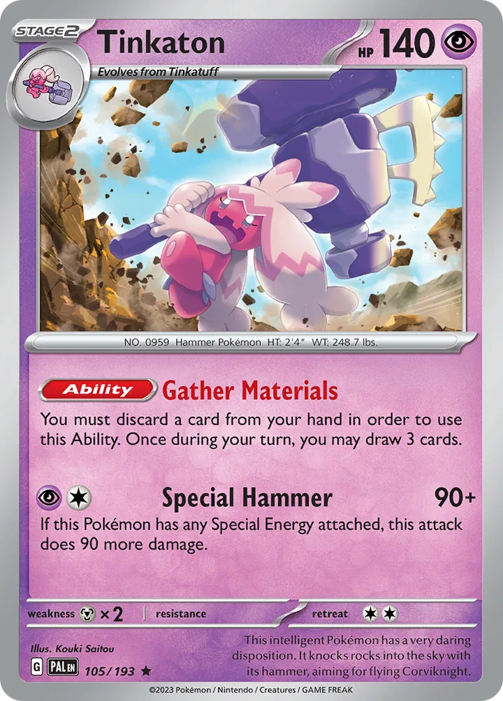 Tinkaton, Paldea Evolved 105/193