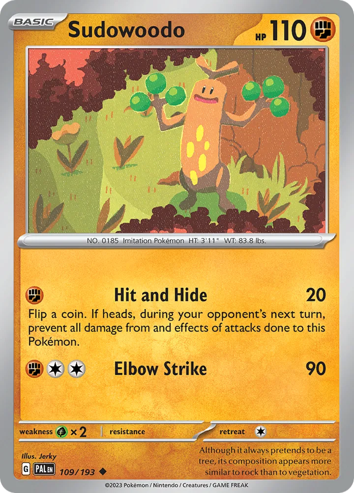 Sudowoodo, Paldea Evolved 109/193