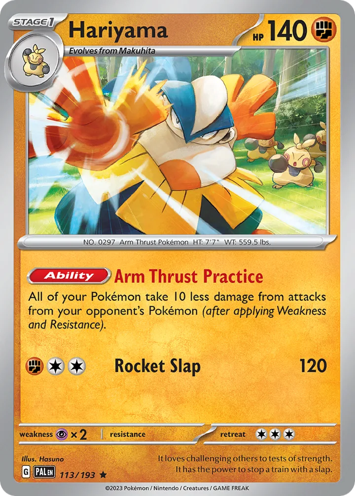 Hariyama, Paldea Evolved 113/193