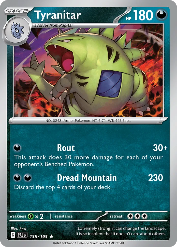 Tyranitar, Paldea Evolved 135/193