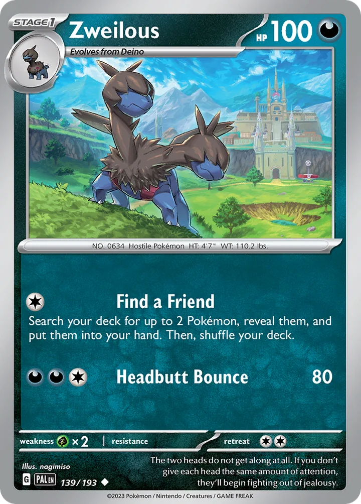 Zweilous, Paldea Evolved 139/193