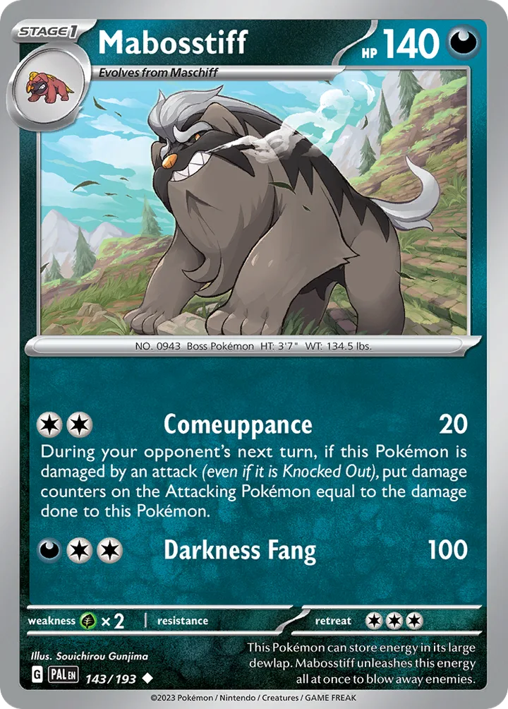 Mabosstiff, Paldea Evolved 143/193