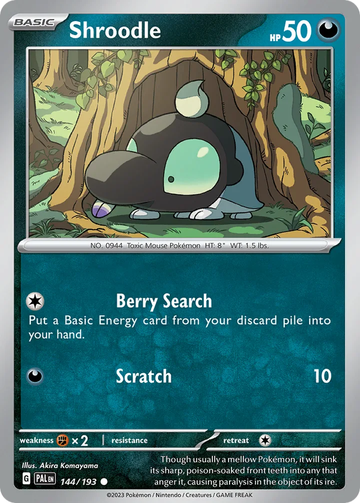 Shroodle, Paldea Evolved 144/193