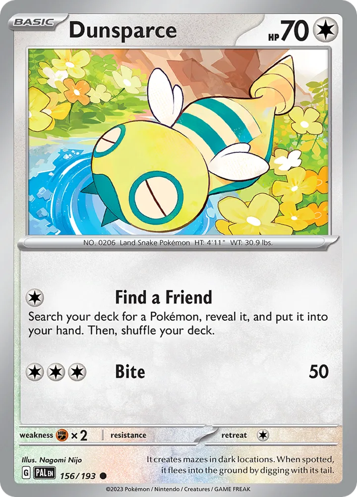 Dunsparce, Paldea Evolved 156/193