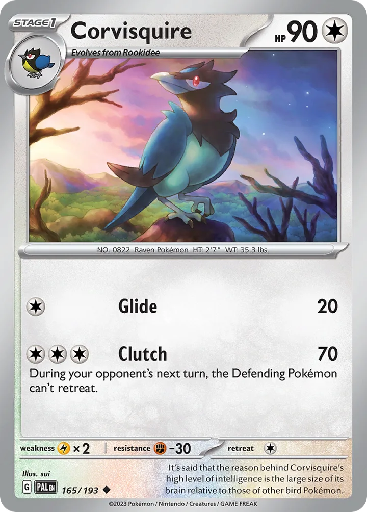Corvisquire, Paldea Evolved 165/193