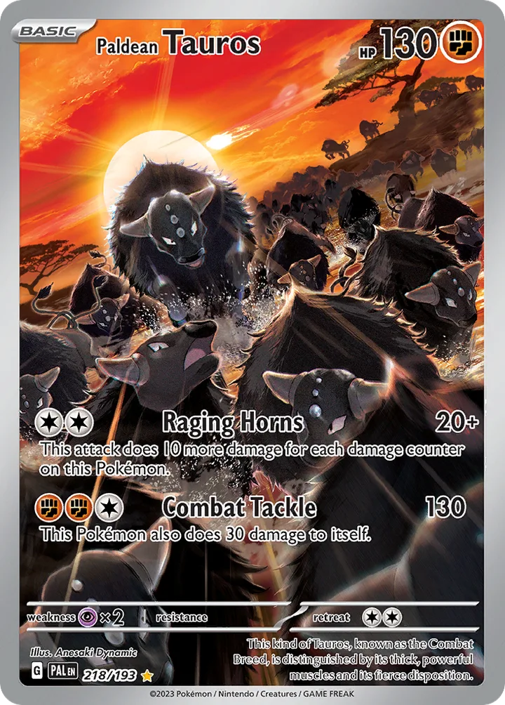 Paldean Tauros, Paldea Evolved 218/193