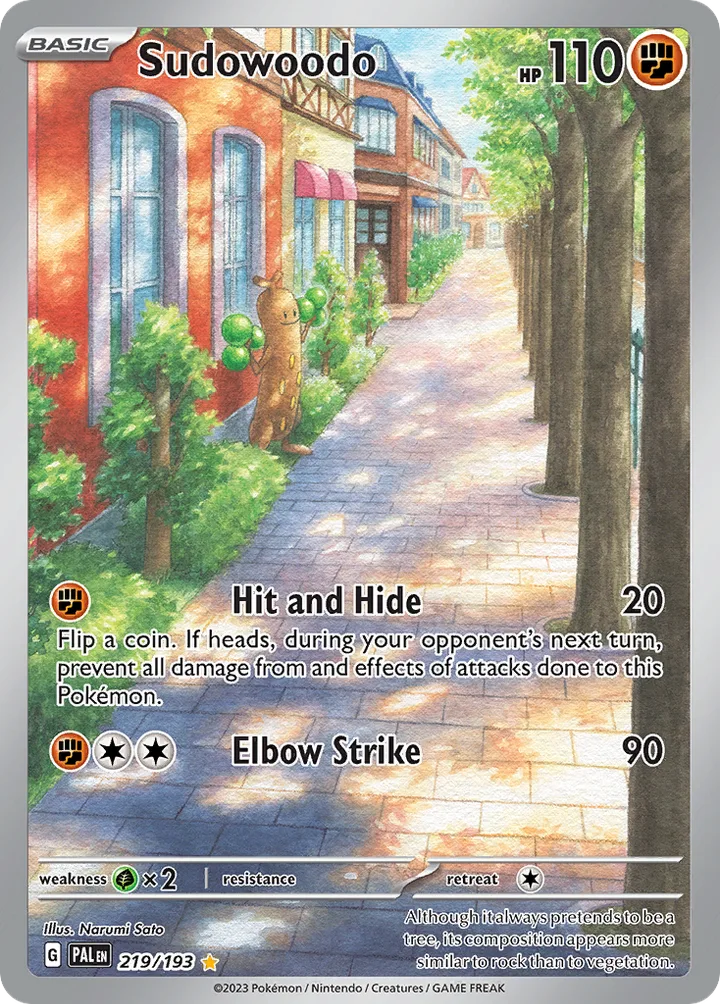 Sudowoodo, Paldea Evolved 219/193