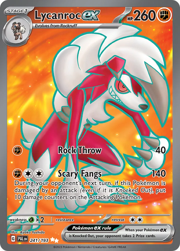 Lycanroc ex, Paldea Evolved 241/193