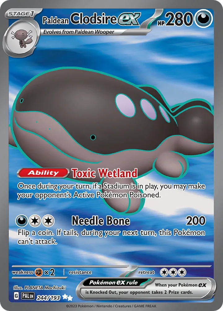 Paldean Clodsire ex, Paldea Evolved 244/193