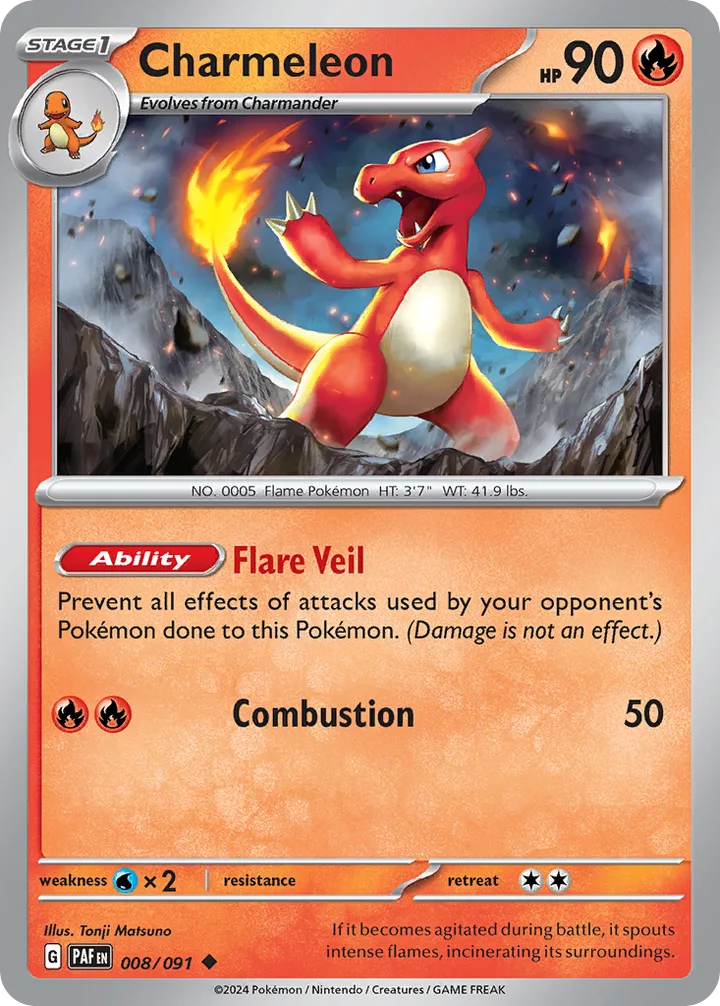 Charmeleon, Paldean Fates 008/091