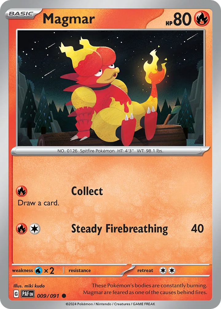 Magmar, Paldean Fates 009/091