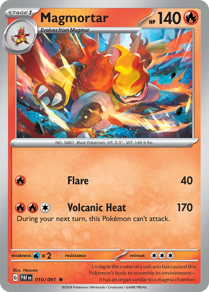 Magmortar, Paldean Fates 010/091