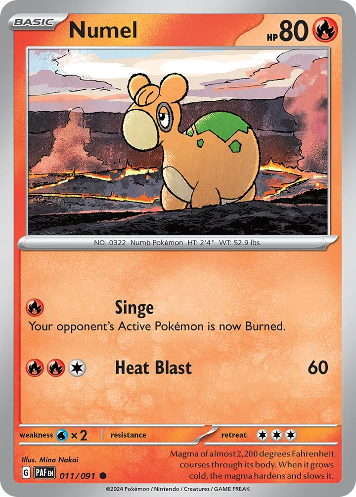 Numel, Paldean Fates 011/091