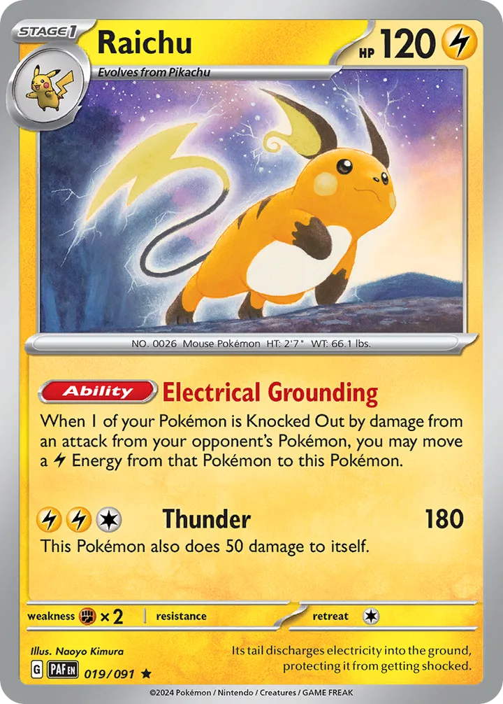 Raichu, Paldean Fates 019/091