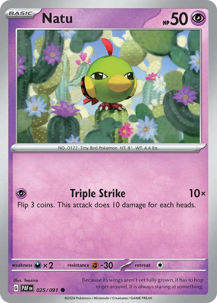 Natu, Paldean Fates 025/091
