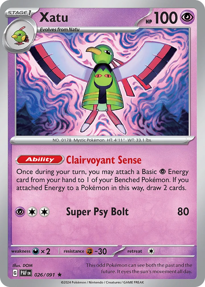 Xatu, Paldean Fates 026/091