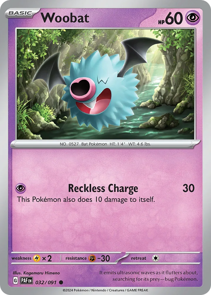 Woobat, Paldean Fates 032/091
