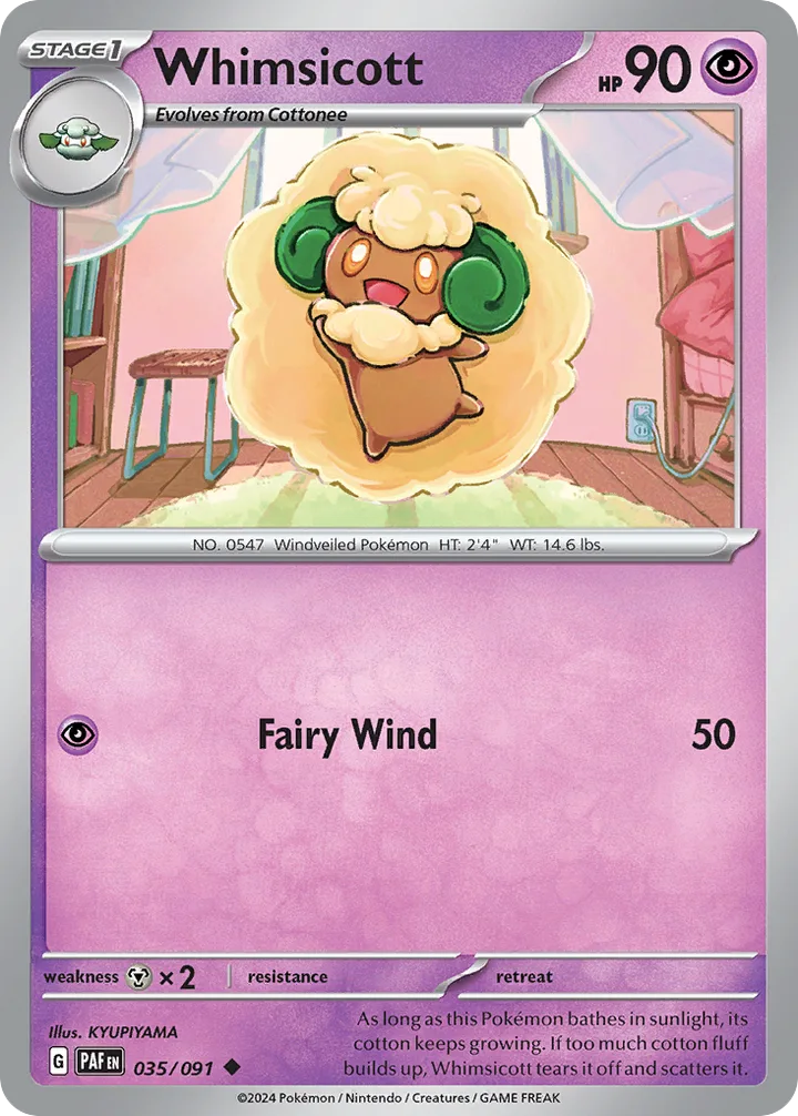 Whimsicott, Paldean Fates 035/091