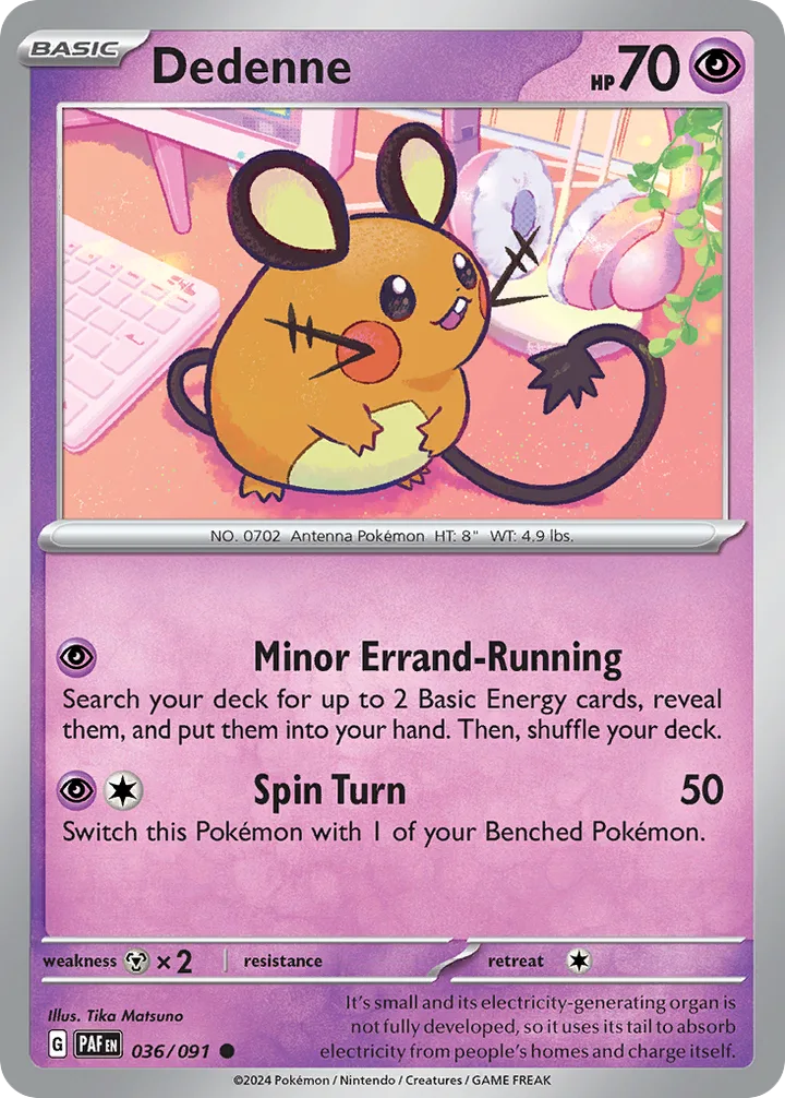Dedenne, Paldean Fates 036/091