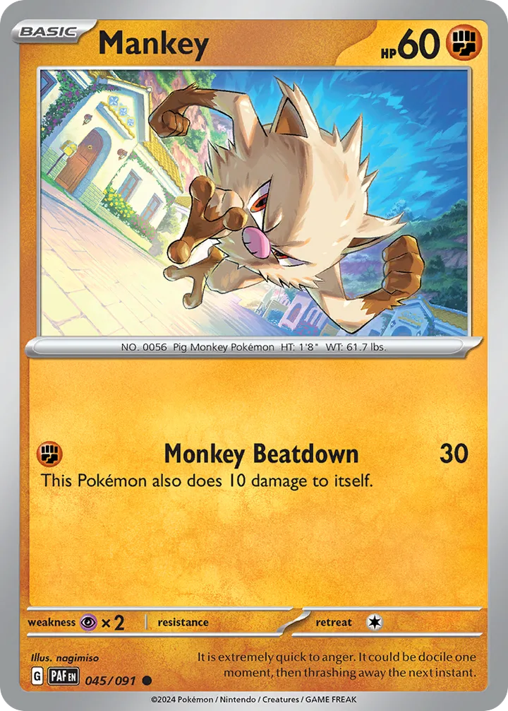 Mankey, Paldean Fates 045/091