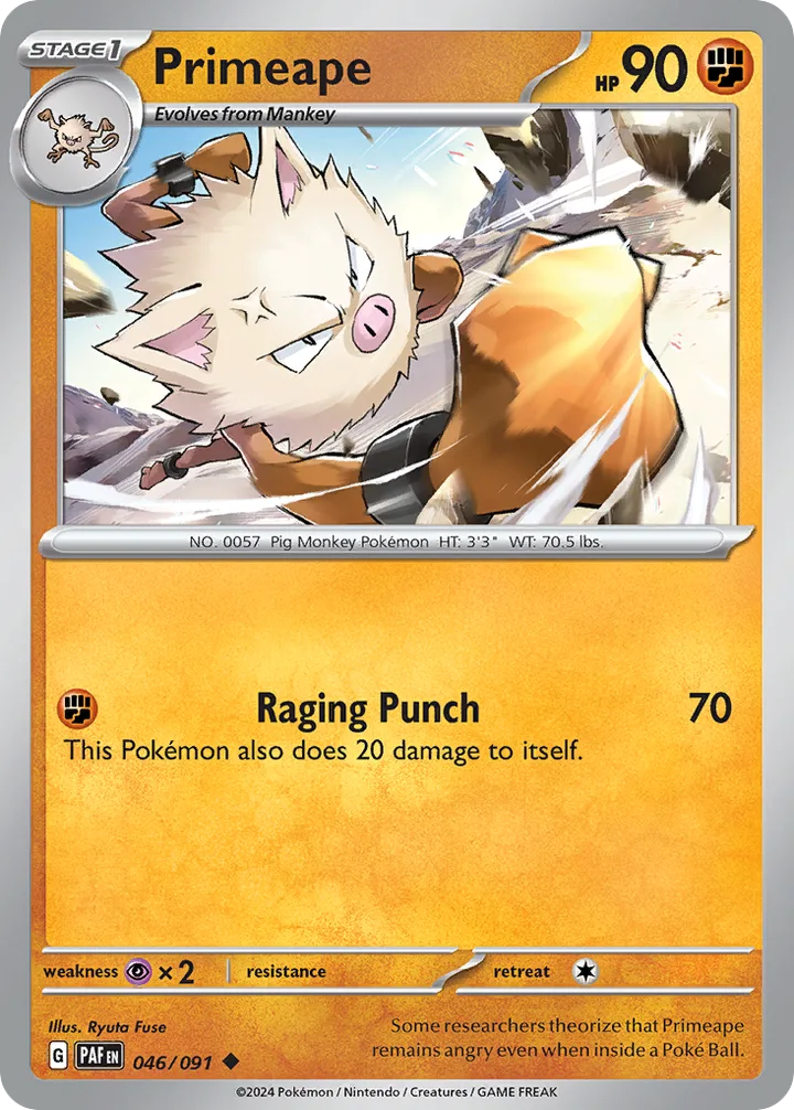 Primeape, Paldean Fates 046/091