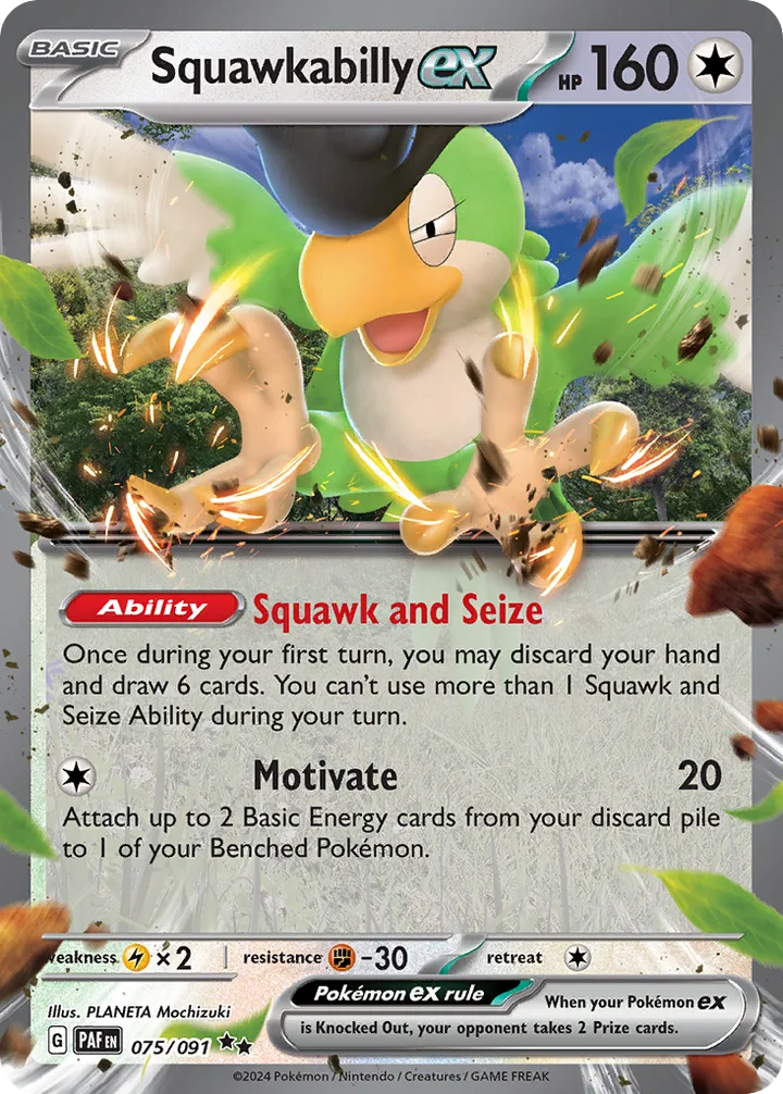 Squawkabilly ex, Paldean Fates 075/091