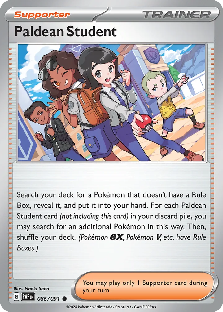 Paldean Student, Paldean Fates 086/091