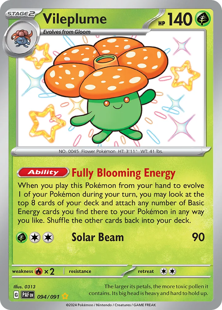 Vileplume, Paldean Fates 094/091