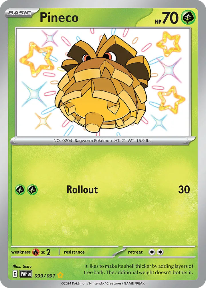 Pineco, Paldean Fates 099/091