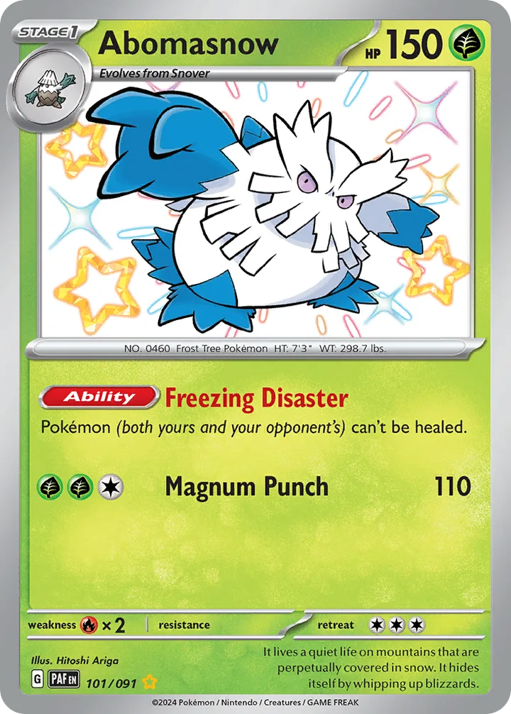 Abomasnow, Paldean Fates 101/091