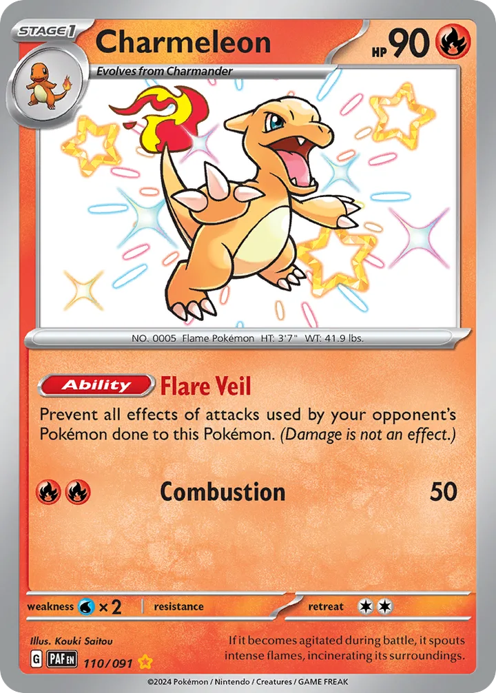 Charmeleon, Paldean Fates 110/091