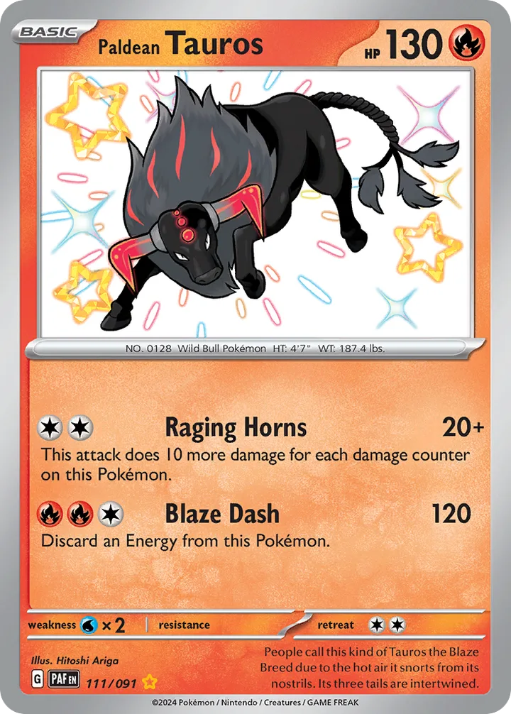 Paldean Tauros, Paldean Fates 111/091