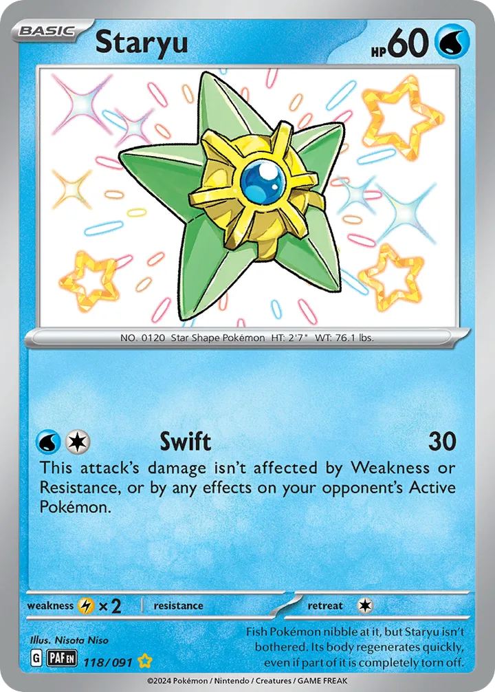 Staryu, Paldean Fates 118/091
